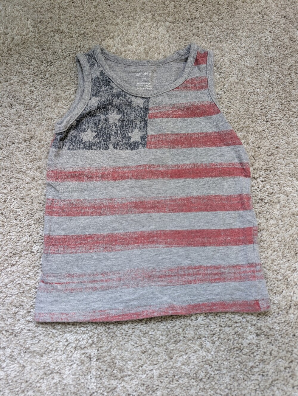 Carter's American Flag Tank Top - 2T